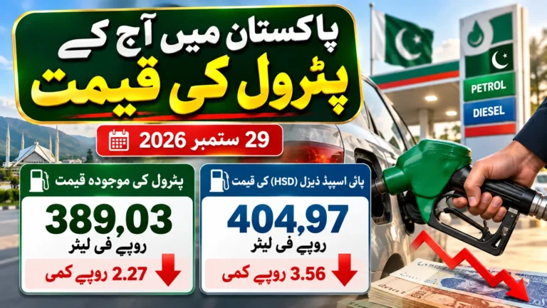 Today Petrol Price in Pakistan 29 September 2026